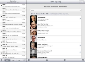 Bach Cantatas for the iPad