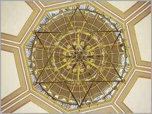 The dome of Neve Shalom Synagogue